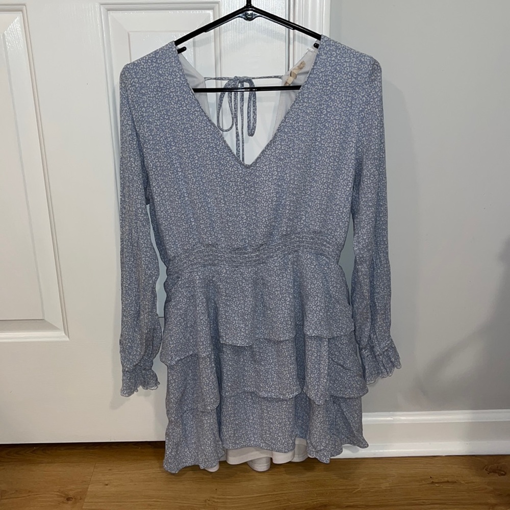 Altar’d State Long Sleeve Leopard Dress